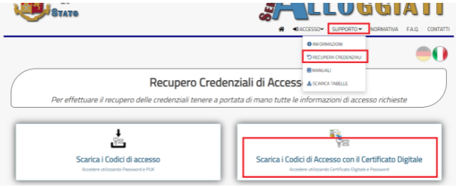 Accesso Al Portale Alloggiati Web – Assistenza